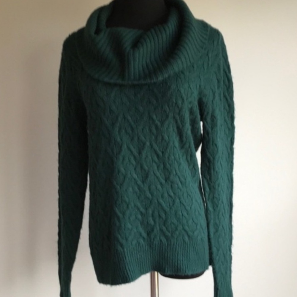 Calvin Klein Green Cowl Neck Sweater